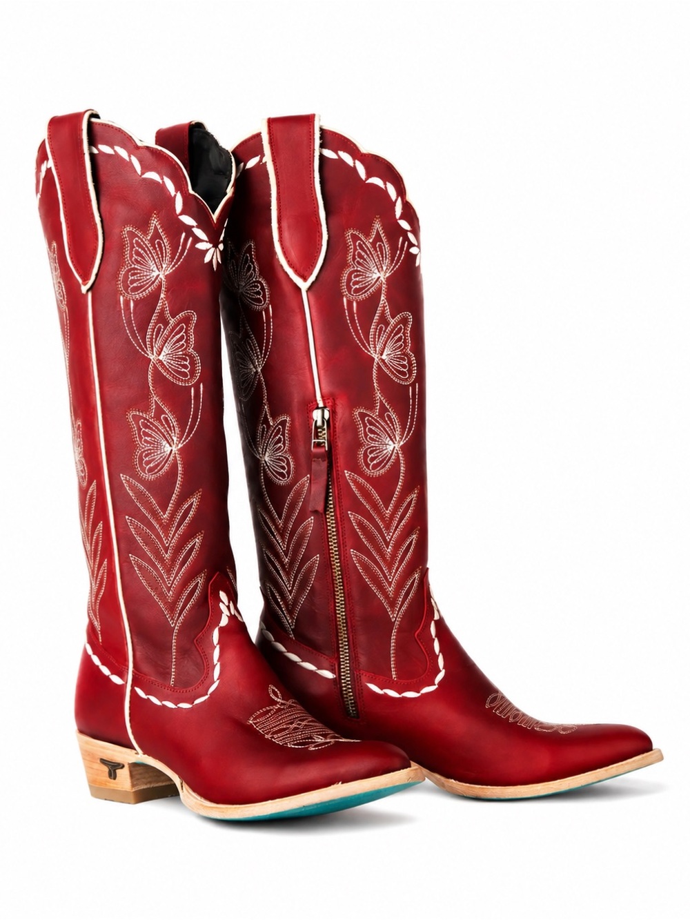 LANE Sweet Memories Smoldering Ruby Knee High Western Boots Size 8 BNWT Box - Picture 2 of 16